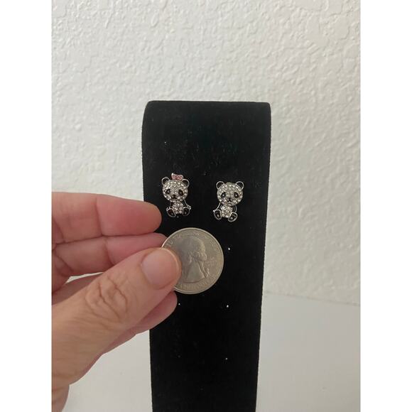 Panda earrings - Picture 3 of 3